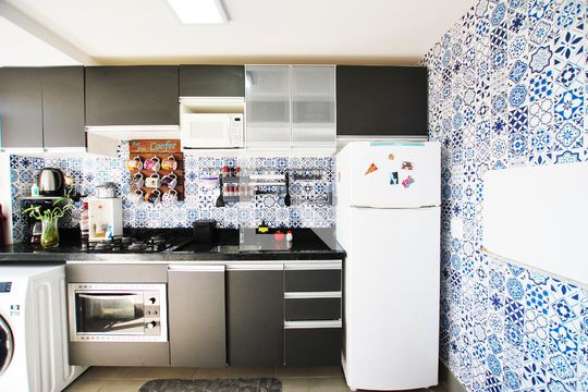 Cozinha de apartamento à venda com 2 quartos, 69m² em Glória, Porto Alegre