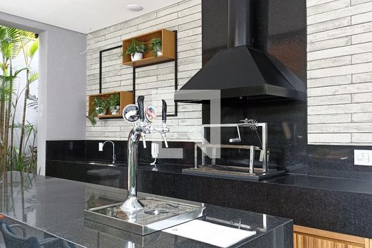 Área comum - Churrasqueira de apartamento para alugar com 1 quarto, 30m² em Jardim Nélia, São Paulo