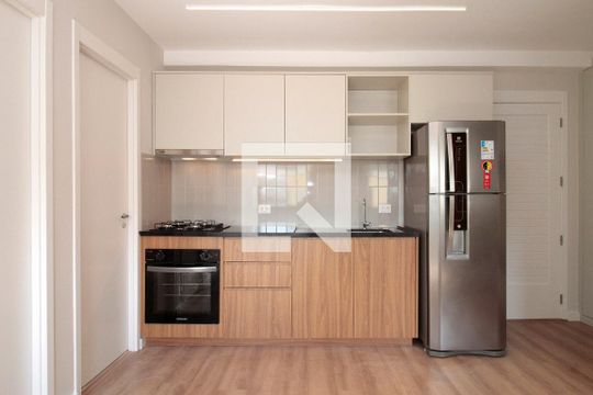 Cozinha de apartamento para alugar com 2 quartos, 34m² em Vila Buarque, São Paulo