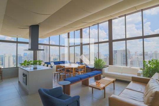 Salão de Festas de kitnet/studio para alugar com 1 quarto, 21m² em Jardim das Acacias, São Paulo