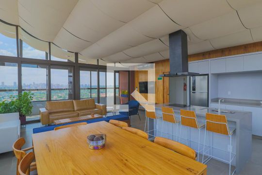 Salão de Festas de kitnet/studio para alugar com 1 quarto, 21m² em Jardim das Acacias, São Paulo