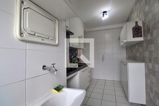 Área de Serviço de apartamento à venda com 2 quartos, 44m² em Jardim Utinga, Santo André