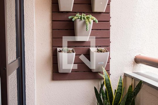 Varanda da Sala de apartamento à venda com 2 quartos, 58m² em Vila Santa Teresa, Santo André