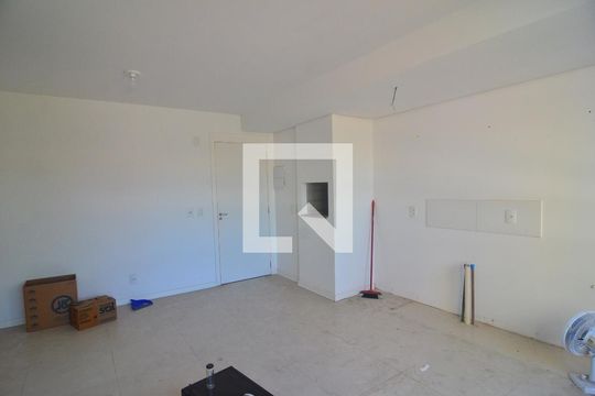 Sala e cozinha de apartamento para alugar com 2 quartos, 51m² em Fátima, Canoas