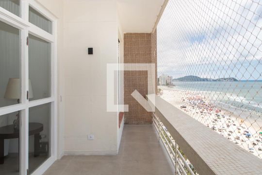 Varanda de apartamento para alugar com 4 quartos, 168m² em Centro, Guarujá