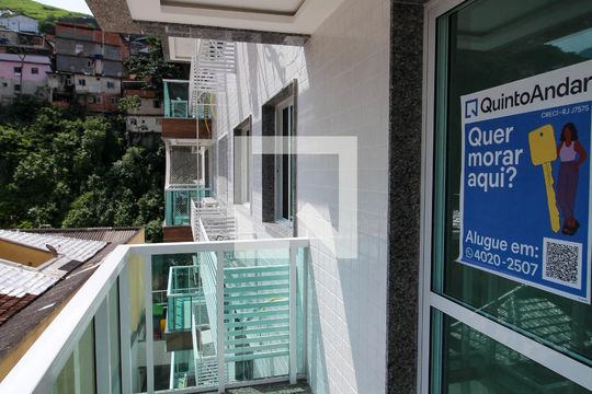 Varanda da Sala de apartamento para alugar com 2 quartos, 60m² em Tijuca, Rio de Janeiro