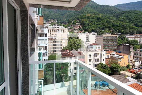 Varanda da Sala de apartamento para alugar com 2 quartos, 60m² em Tijuca, Rio de Janeiro