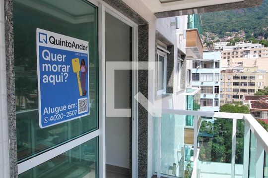 Varanda da Sala de apartamento para alugar com 2 quartos, 60m² em Tijuca, Rio de Janeiro