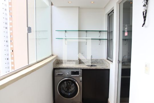 Varanda de apartamento para alugar com 1 quarto, 57m² em Jardim Goiás, Goiânia