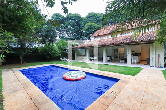 Área comum - Piscina de casa de condomínio à venda com 4 quartos, 581m² em Residencial Morumbi, São Paulo