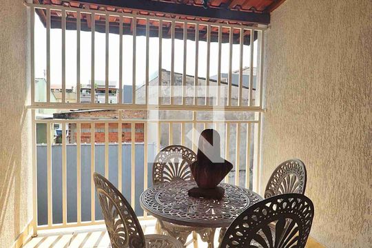 Varanda do Quarto 3 - Suíte de casa à venda com 3 quartos, 272m² em Vila Pires, Santo André