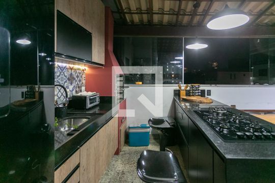 Área gourmet de apartamento para alugar com 3 quartos, 120m² em Paquetá, Belo Horizonte