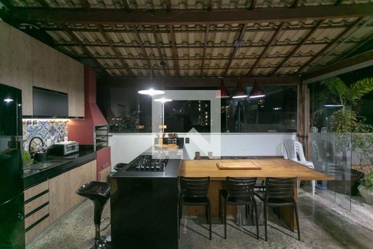 Área gourmet de apartamento para alugar com 3 quartos, 120m² em Paquetá, Belo Horizonte