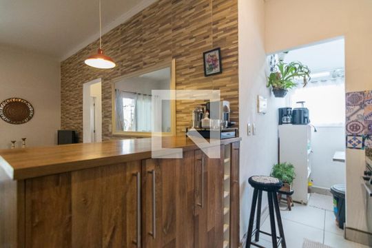 Cozinha de apartamento à venda com 3 quartos, 134m² em Vila Alzira, Santo André