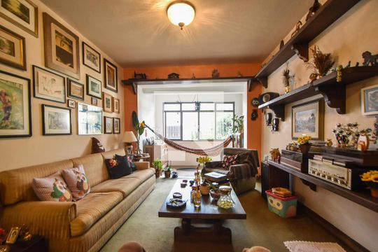 Sala de Estar de casa à venda com 3 quartos, 162m² em Cidade Monções, São Paulo