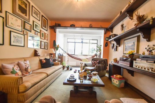 Sala de Estar de casa à venda com 3 quartos, 162m² em Cidade Monções, São Paulo