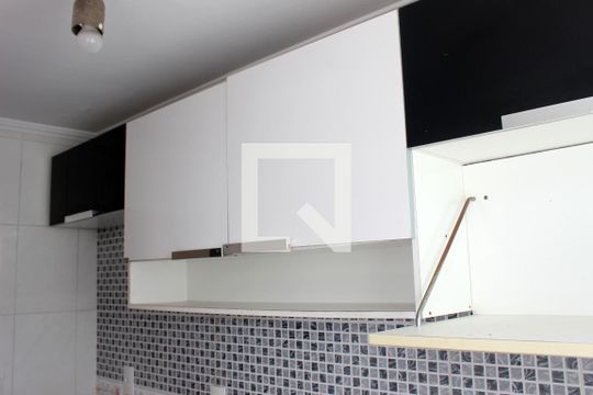 Cozinha - Armários de apartamento para alugar com 1 quarto, 52m² em Centro, São Vicente
