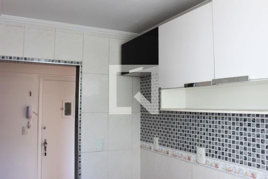 Cozinha - Armários de apartamento para alugar com 1 quarto, 52m² em Centro, São Vicente