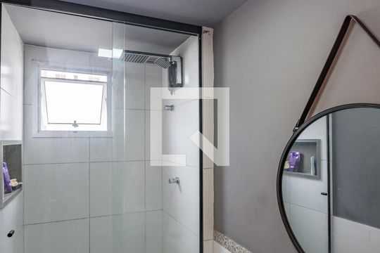 Banheiro Social de apartamento à venda com 2 quartos, 55m² em Estrela do Oriente, Belo Horizonte