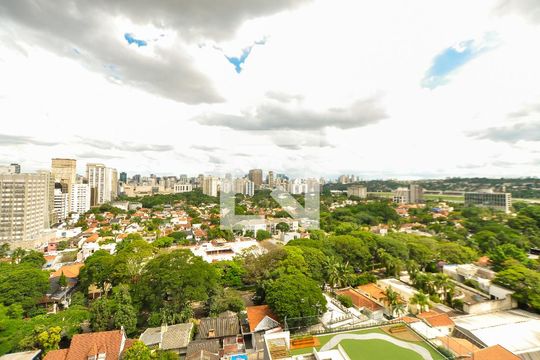 Vista da Varanda de apartamento à venda com 1 quarto, 44m² em Pinheiros, São Paulo