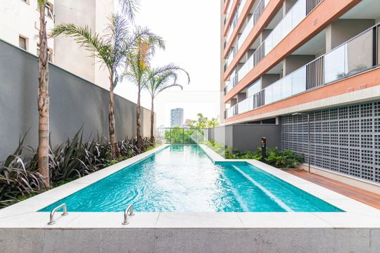 Área comum - Piscina de kitnet/studio para alugar com 0 quarto, 26m² em Vila Mariana, São Paulo