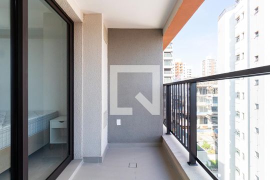 Varanda de kitnet/studio para alugar com 0 quarto, 26m² em Vila Mariana, São Paulo