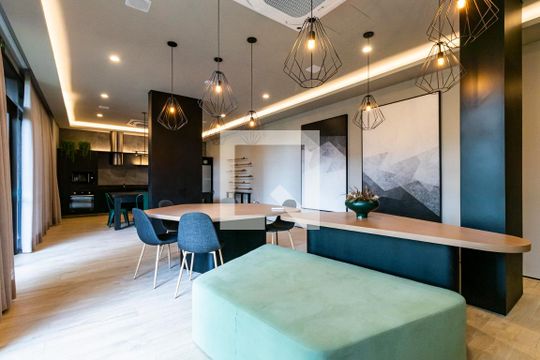 Área comum - Salão Gourmet de kitnet/studio para alugar com 0 quarto, 26m² em Vila Mariana, São Paulo