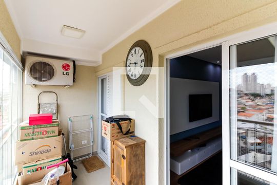 Sacada da Sala de apartamento para alugar com 2 quartos, 89m² em Vila Dom Pedro Ii, São Paulo