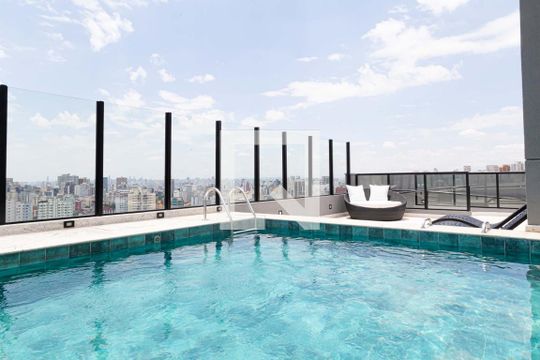 Área comum - Piscina de apartamento à venda com 1 quarto, 45m² em Bela Vista, São Paulo