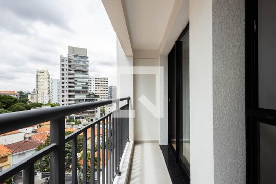 Varanda da Sala de apartamento à venda com 1 quarto, 30m² em Sumaré, São Paulo