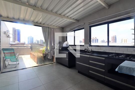 Cozinha de apartamento para alugar com 2 quartos, 99m² em Jardim, Santo André