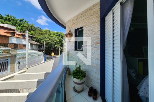 Sacada da Suíte 3 de casa à venda com 3 quartos, 220m² em Rudge Ramos, São Bernardo do Campo