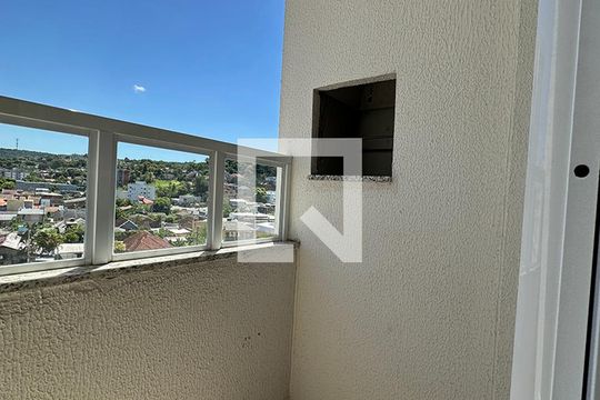 Sacada da Sala de Estar de apartamento à venda com 1 quarto, 51m² em Vila Rosa, Novo Hamburgo