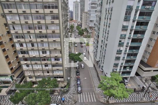 Vista do Quarto 1 de apartamento para alugar com 3 quartos, 135m² em Gonzaga, Santos