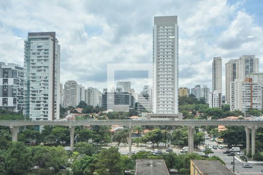Vista de apartamento à venda com 1 quarto, 40m² em Brooklin Paulista, São Paulo