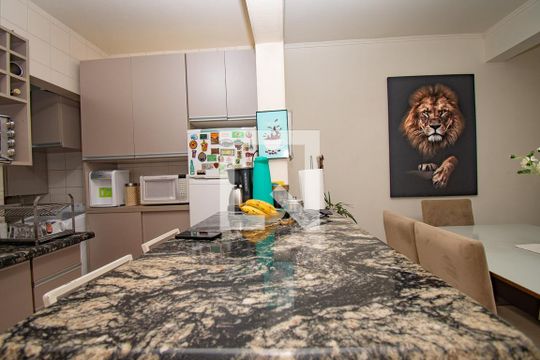 cozinha americana de casa para alugar com 2 quartos, 75m² em Santos Dumont, São Leopoldo