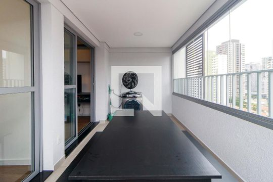 Sala - Varanda de apartamento à venda com 1 quarto, 36m² em Chácara Santo Antônio, São Paulo