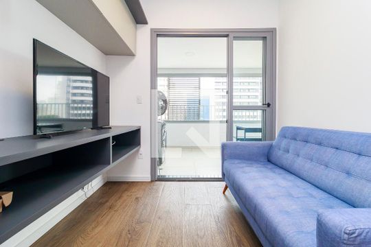 Sala de apartamento à venda com 1 quarto, 36m² em Chácara Santo Antônio, São Paulo