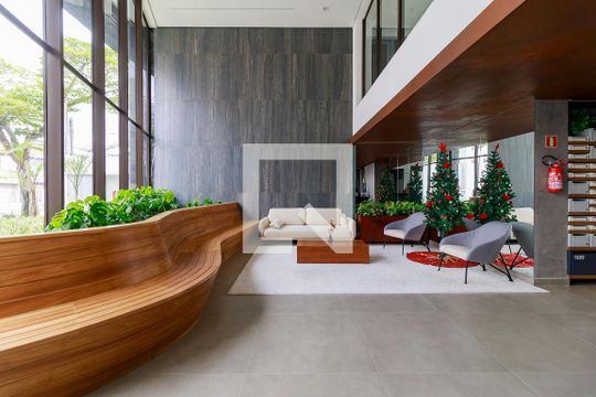 Hall Social de apartamento à venda com 1 quarto, 36m² em Chácara Santo Antônio, São Paulo