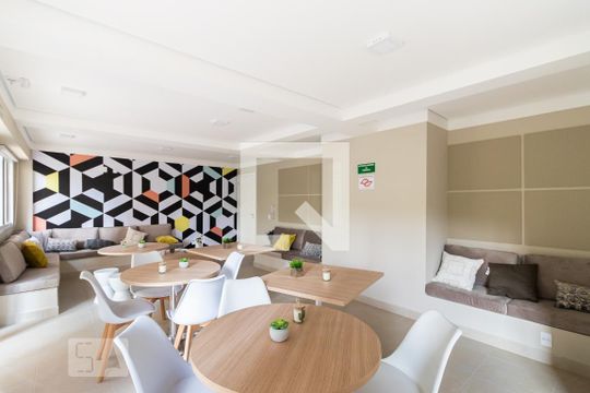 Área Comum - Salão de Festas de apartamento à venda com 1 quarto, 29m² em Vila Penteado, São Paulo