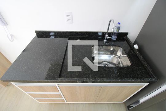 Detalhe cozinha - Pia  de kitnet/studio para alugar com 1 quarto, 24m² em Perdizes, São Paulo