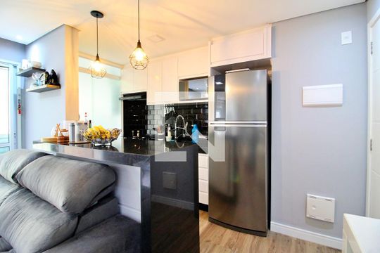 Cozinha de apartamento à venda com 2 quartos, 75m² em Parque das Nações, Santo André