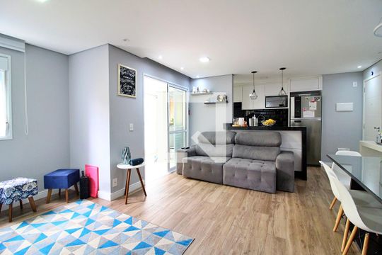 Sala de apartamento à venda com 2 quartos, 75m² em Parque das Nações, Santo André