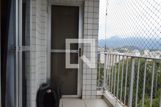 Varanda da Sala de apartamento para alugar com 3 quartos, 86m² em Tanque, Rio de Janeiro