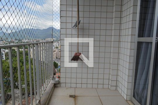 Varanda da Sala de apartamento para alugar com 3 quartos, 86m² em Tanque, Rio de Janeiro