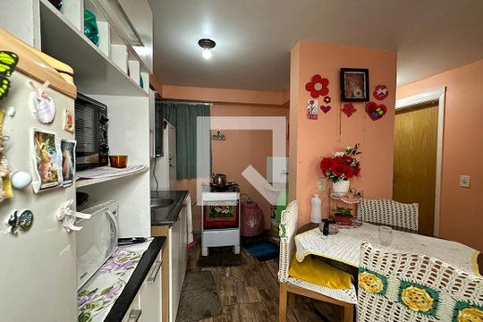 Cozinha de apartamento à venda com 2 quartos, 54m² em Duque de Caxias, São Leopoldo