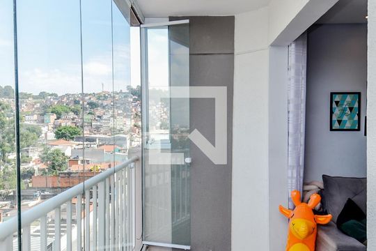 Varanda da Sala de apartamento para alugar com 2 quartos, 55m² em Vila Galvão, Guarulhos