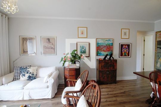 Sala  de apartamento à venda com 3 quartos, 100m² em Vila Andrade, São Paulo