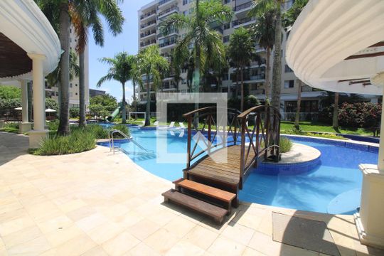 Área comum - Piscina de apartamento para alugar com 3 quartos, 85m² em Recreio dos Bandeirantes, Rio de Janeiro