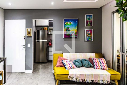 Sala de apartamento para alugar com 2 quartos, 50m² em Barra Funda, São Paulo